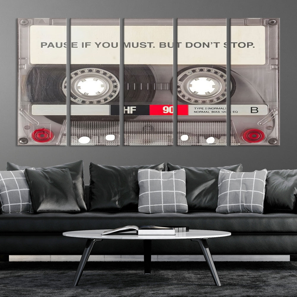 Edit-Images-Music Cassette Iconic Wall Art Canvas Print