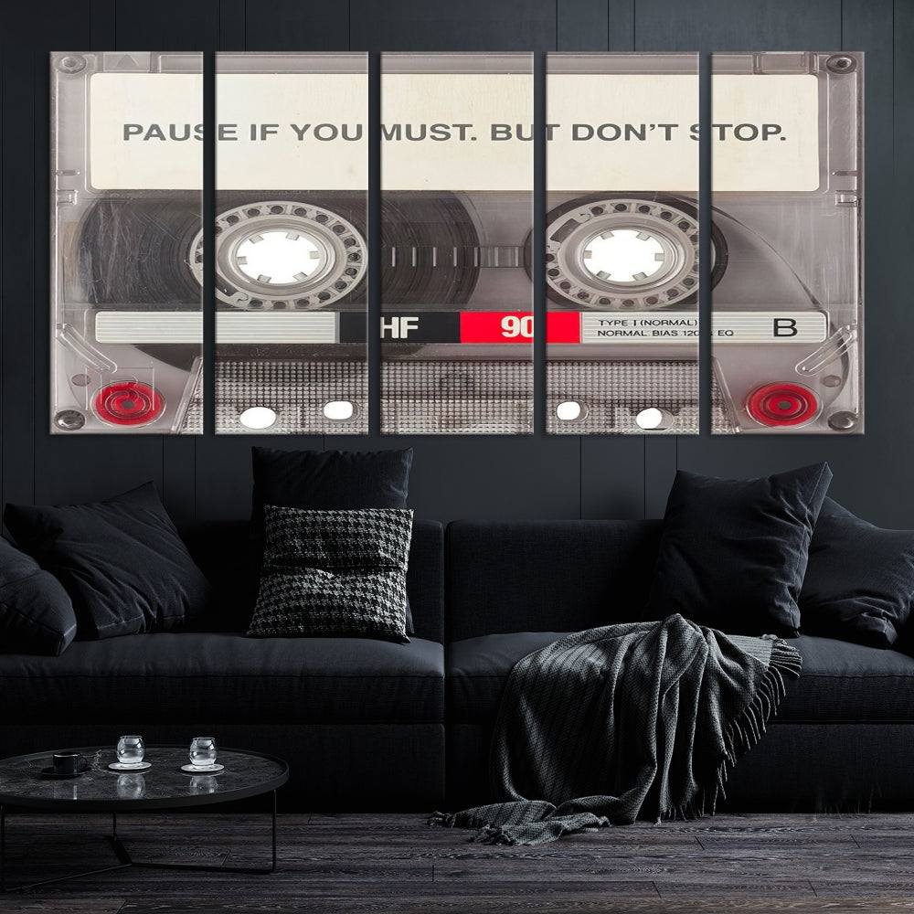 Edit-Images-Music Cassette Iconic Wall Art Canvas Print