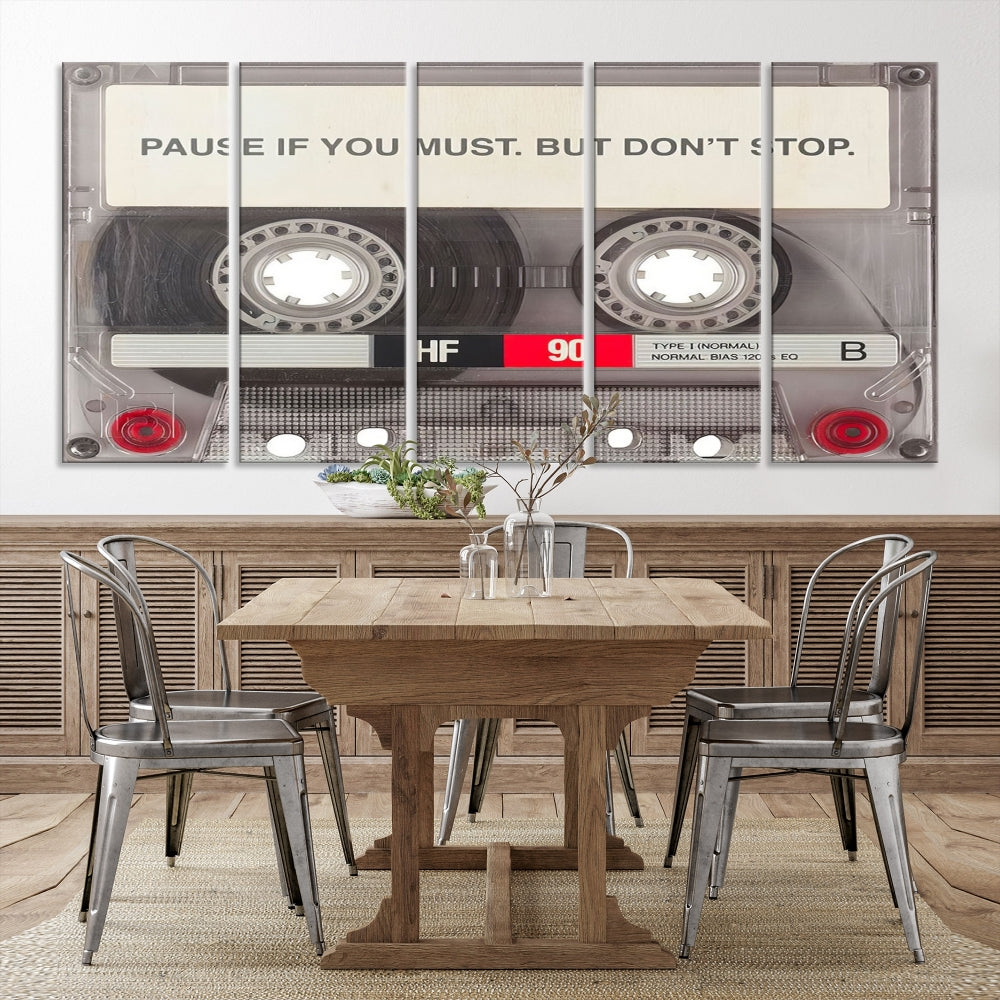 Edit-Images-Music Cassette Iconic Wall Art Canvas Print