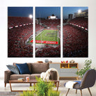 98743-MGV-CV-36X24-Ohio State University Buckeyes Football Team Print - Columbus Ohio Stadium Wall Art Canvas Print