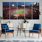 98743-MGV-CV-36X24-Ohio State University Buckeyes Football Team Print - Columbus Ohio Stadium Wall Art Canvas Print