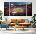 98743-MGV-CV-36X24-Ohio State University Buckeyes Football Team Print - Columbus Ohio Stadium Wall Art Canvas Print