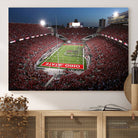 98743-MGV-CV-36X24-Ohio State University Buckeyes Football Team Print - Columbus Ohio Stadium Wall Art Canvas Print