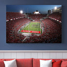 98743-MGV-CV-36X24-Ohio State University Buckeyes Football Team Print - Columbus Ohio Stadium Wall Art Canvas Print