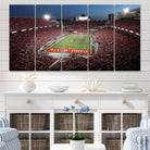 98743-MGV-CV-60X31-5P-Ohio State University Buckeyes Football Team Print - Columbus Ohio Stadium Wall Art Canvas Print