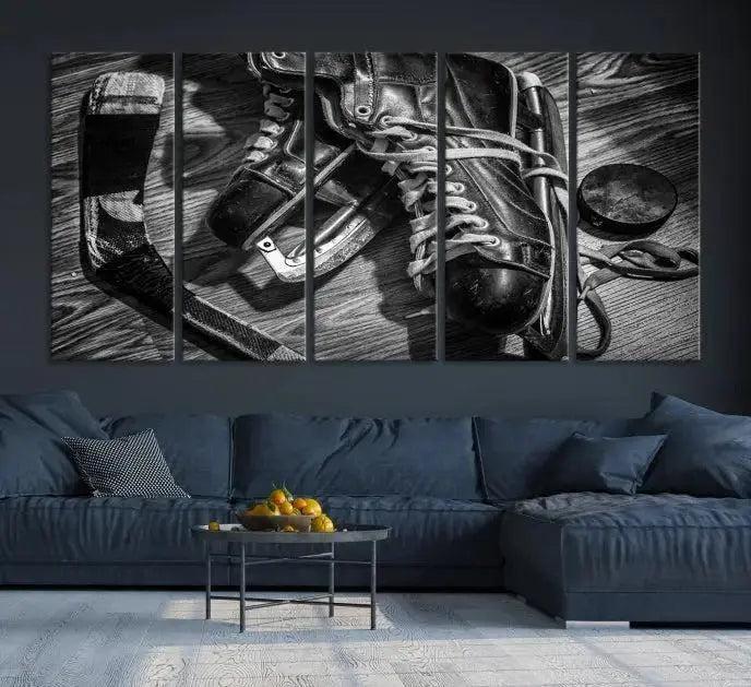Edit-Images-Old Pair of Mens Skates Wall Art Canvas, Men Skates Wall Art Print