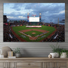 Oracle Park San Francisco Giants Wall Art | Oracle Park Stadium Canvas Print| Large Framed Baseball Wall Decor