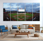 44631-MGV-CV-36X24-Oracle Park San Francisco Giants Wall Art | Oracle Park Stadium Canvas Print| Large Framed Baseball Wall Decor