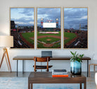 44631-MGV-FC-48X32-3P_Natural-Oracle Park San Francisco Giants Wall Art | Oracle Park Stadium Canvas Print| Large Framed Baseball Wall Decor