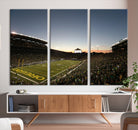 Oregon Ducks Football Team Print - Eugene Autzen Stadium Wall Art Canvas Print