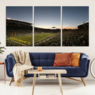 Oregon Ducks Football Team Print - Eugene Autzen Stadium Wall Art Canvas Print