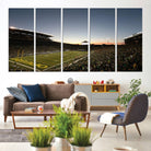 21429-MGV-CV-36X24-Oregon Ducks Football Team Print - Eugene Autzen Stadium Wall Art Canvas Print