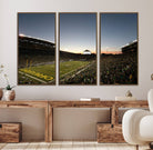 21429-MGV-FC-48X32-3P_Walnut-Oregon Ducks Football Team Print - Eugene Autzen Stadium Wall Art Canvas Print