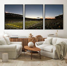21429-MGV-FC-60X30-3P_Black-Oregon Ducks Football Team Print - Eugene Autzen Stadium Wall Art Canvas Print