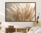 Pampas Grass Canvas Wall Art - Elegant Neutral Decor for Living Room, Boho Minimalist Artwork, Ready to Hang