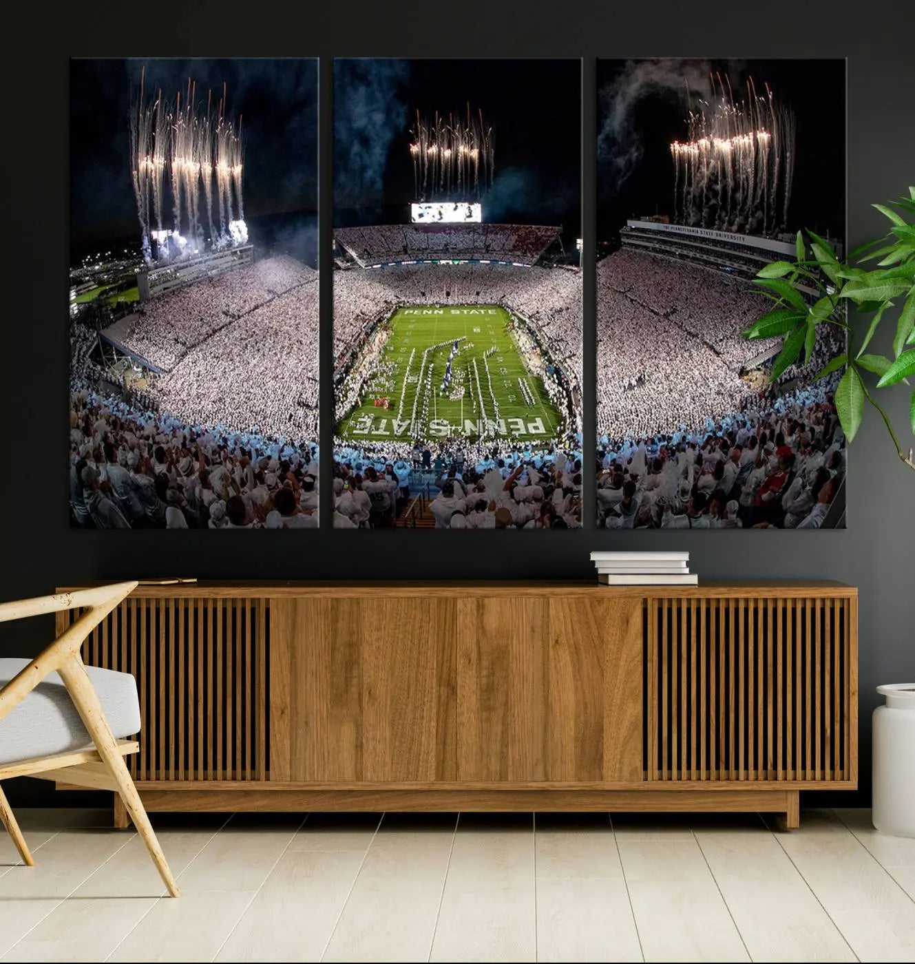Penn Stadium Football Wall Art Canvas Print, Pennsylvania University Football Stadium