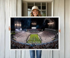 11391-MGV-CV-36X24-Penn Stadium Football Wall Art Canvas Print, Pennsylvania University Football Stadium