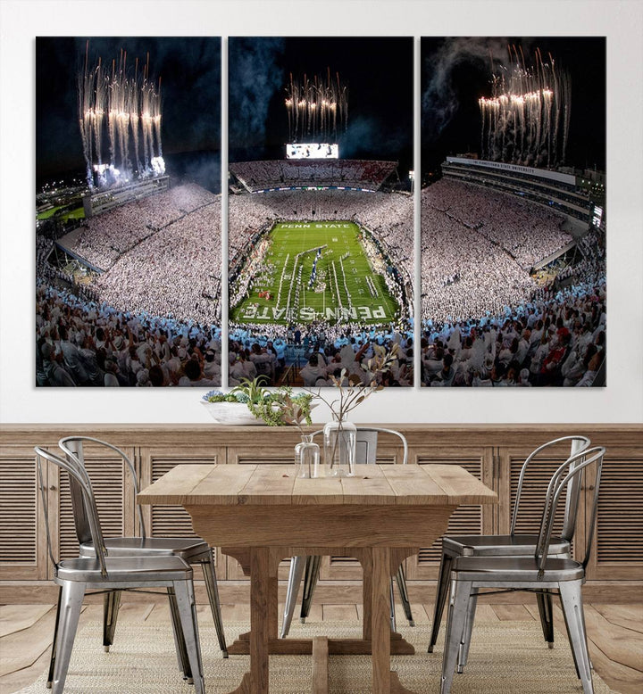 Penn State Football Wall Art - Canvas Stadium Print