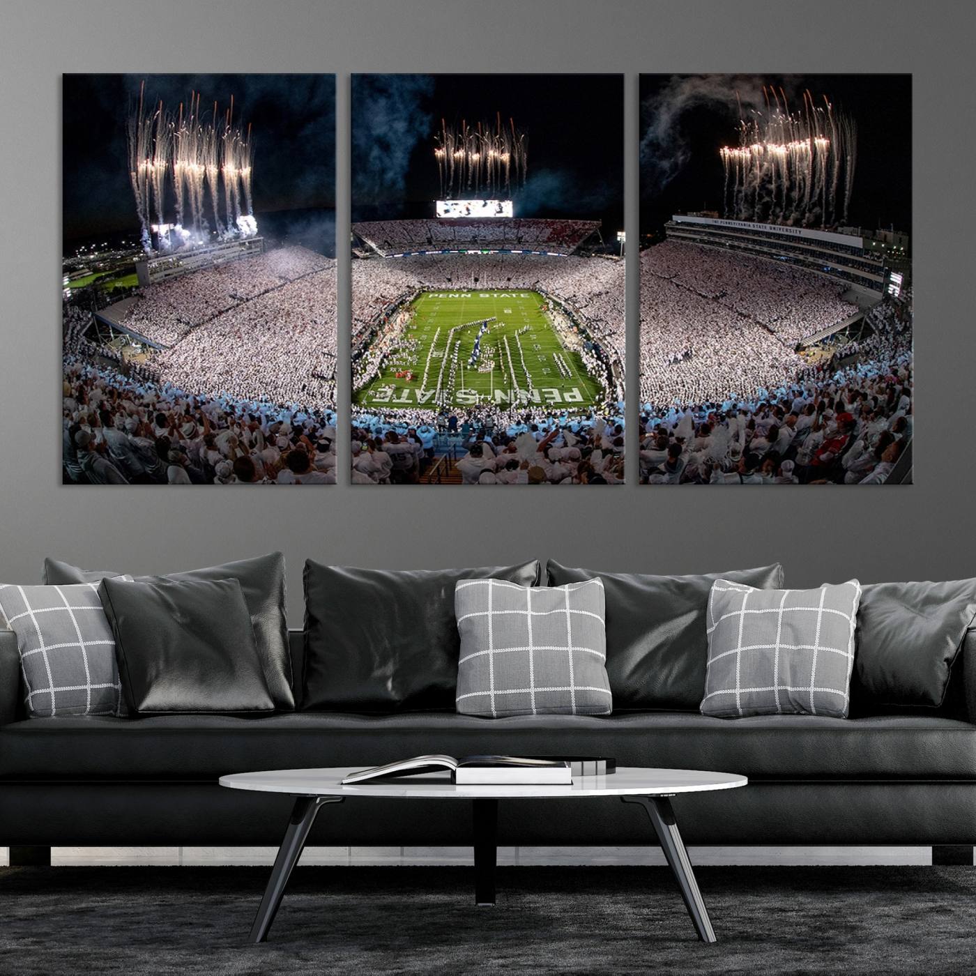 11391-MGV-CV-36X24-Penn State Football Wall Art - Canvas Stadium Print