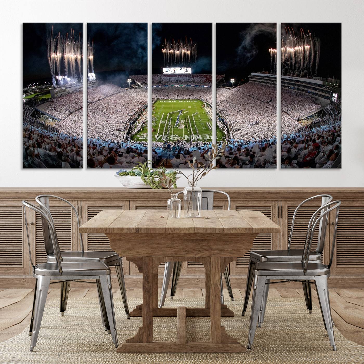11391-MGV-CV-36X24-Penn State Football Wall Art - Canvas Stadium Print