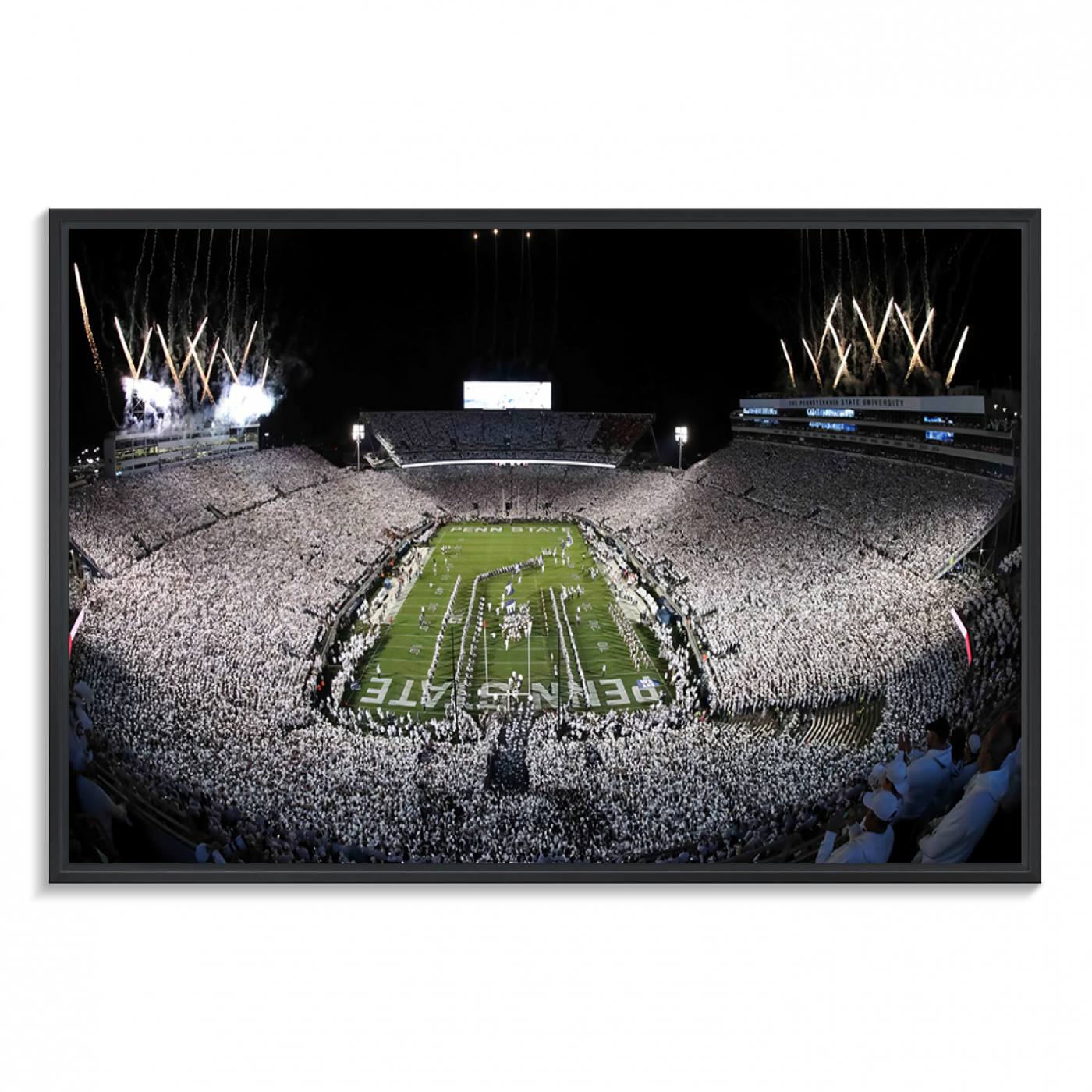 Penn State Nittany Lions Canvas Wall Art, Football Team Print - University Park Beaver Stadium Wall Art Canvas Print