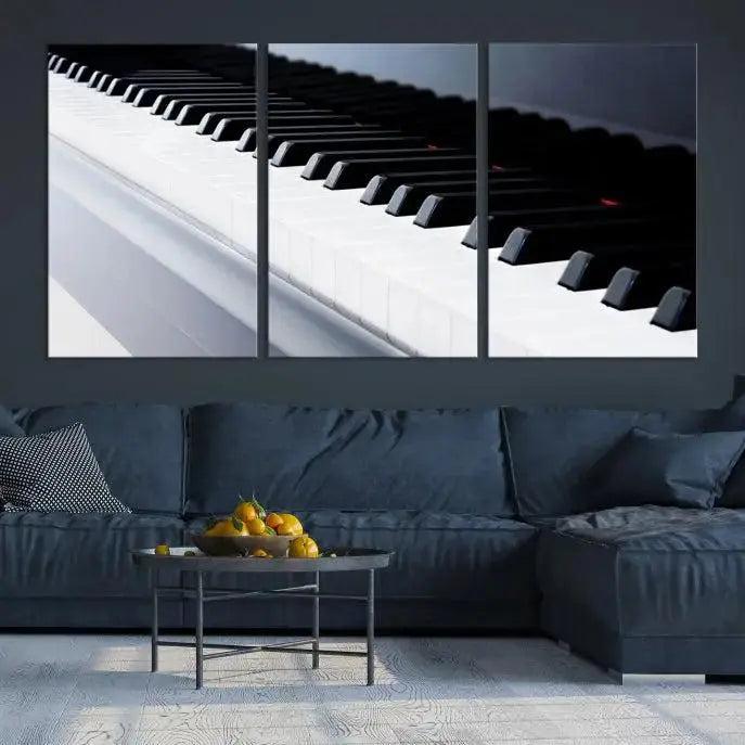 Piano Artwork Canvas Wall Art Print