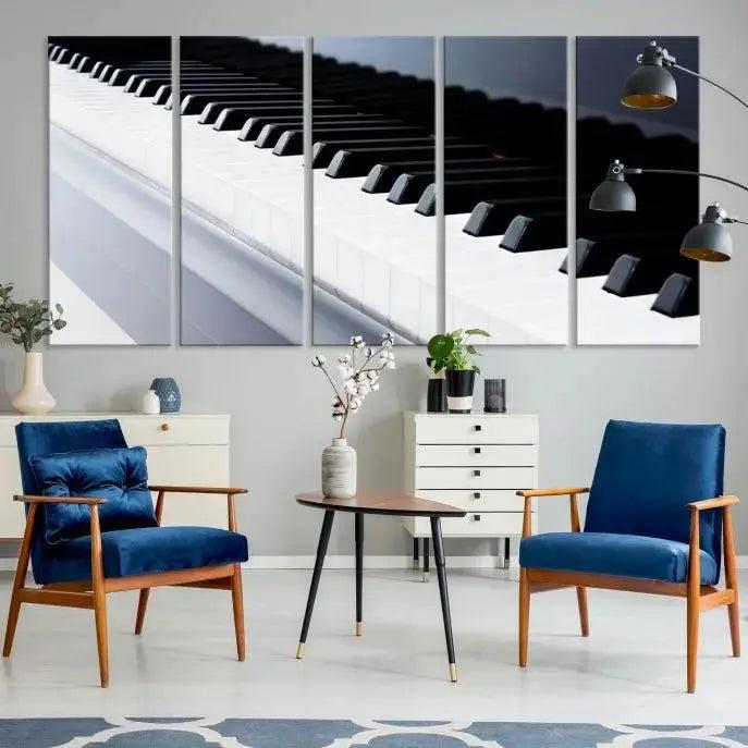 Piano Artwork Canvas Wall Art Print