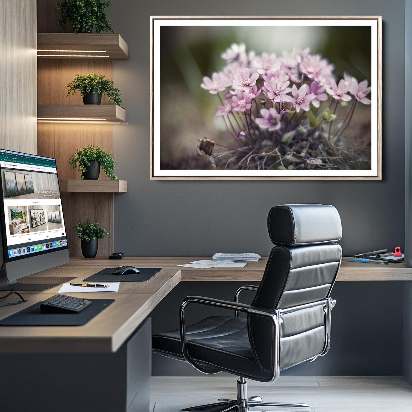 Pink Wild Flower Canvas Print