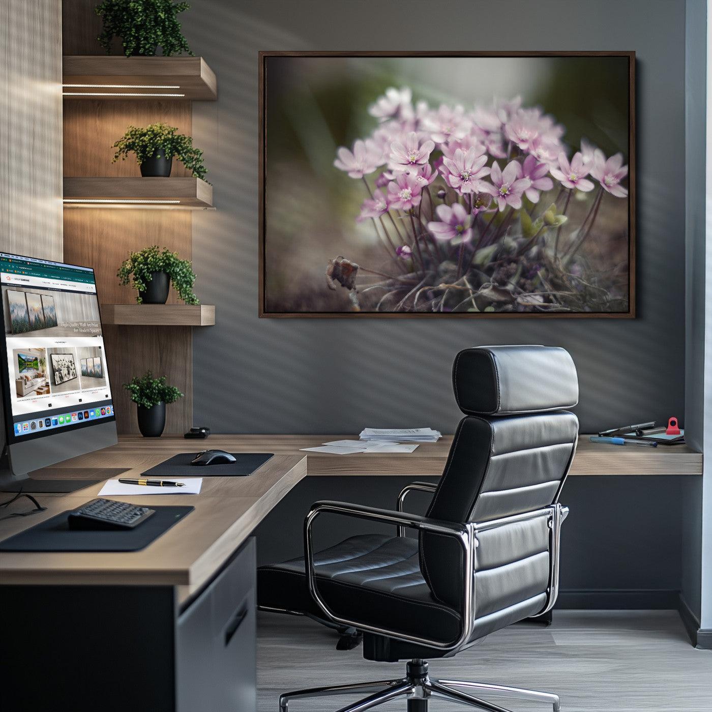 Pink Wild Flower Canvas Print