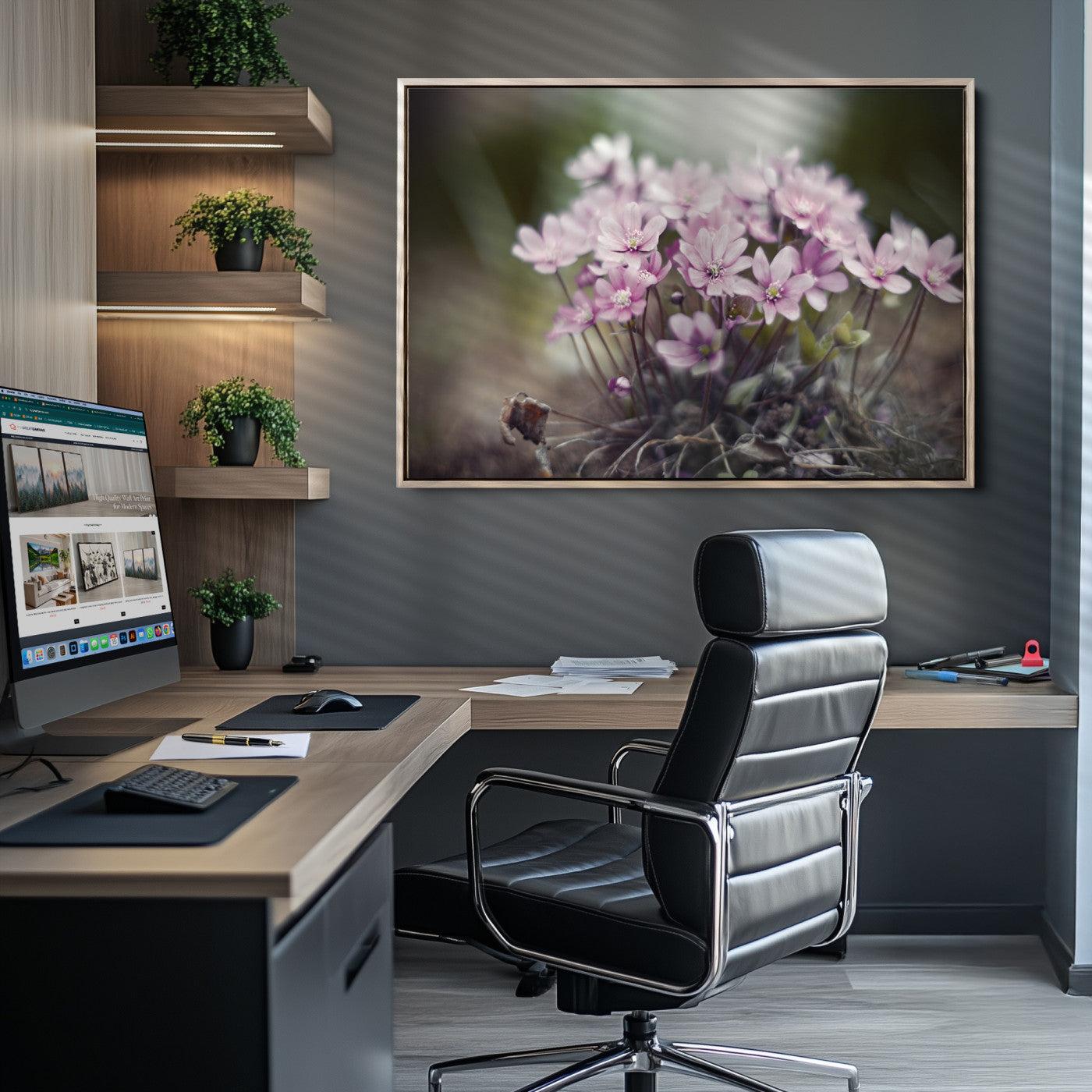 Pink Wild Flower Canvas Print