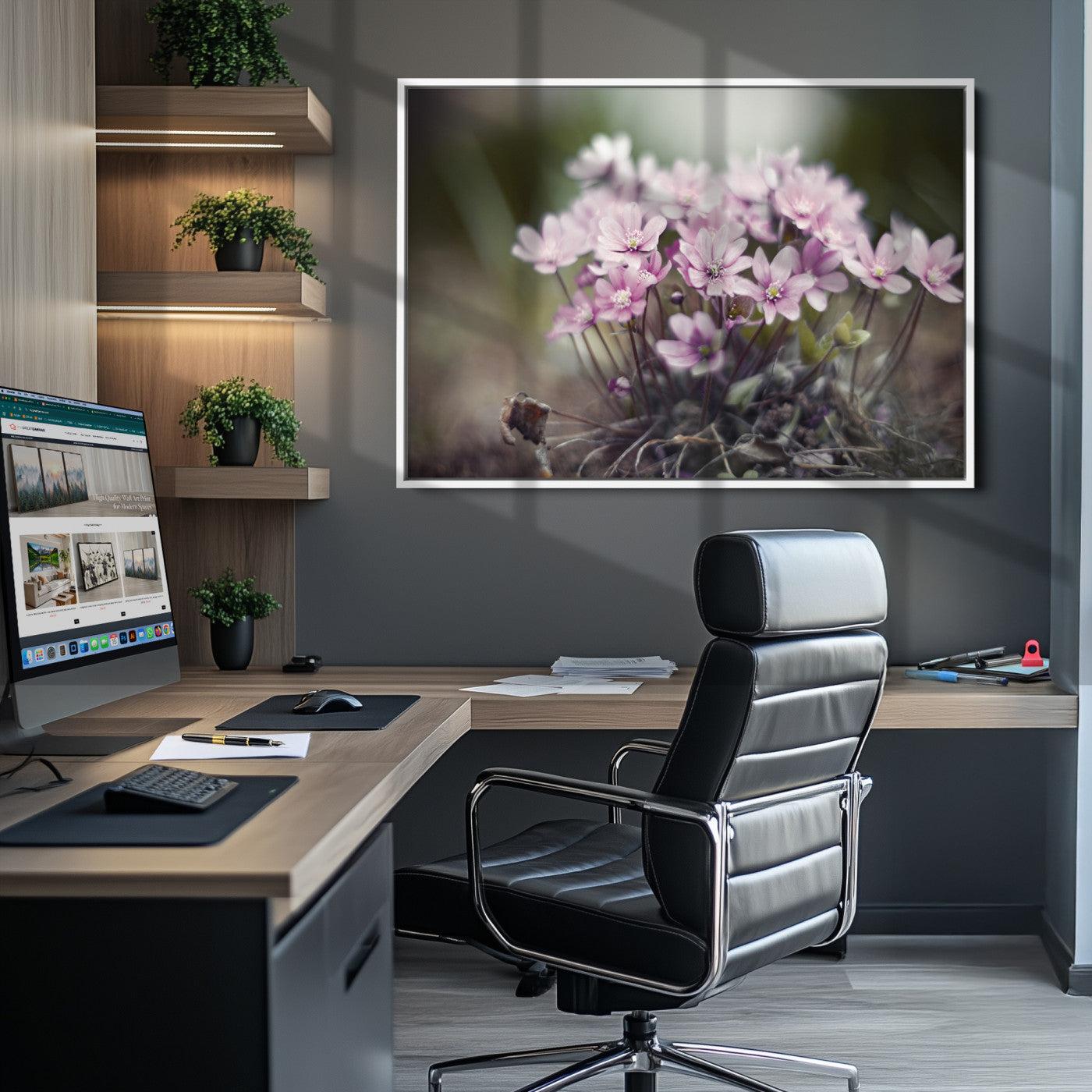 Pink Wild Flower Canvas Print