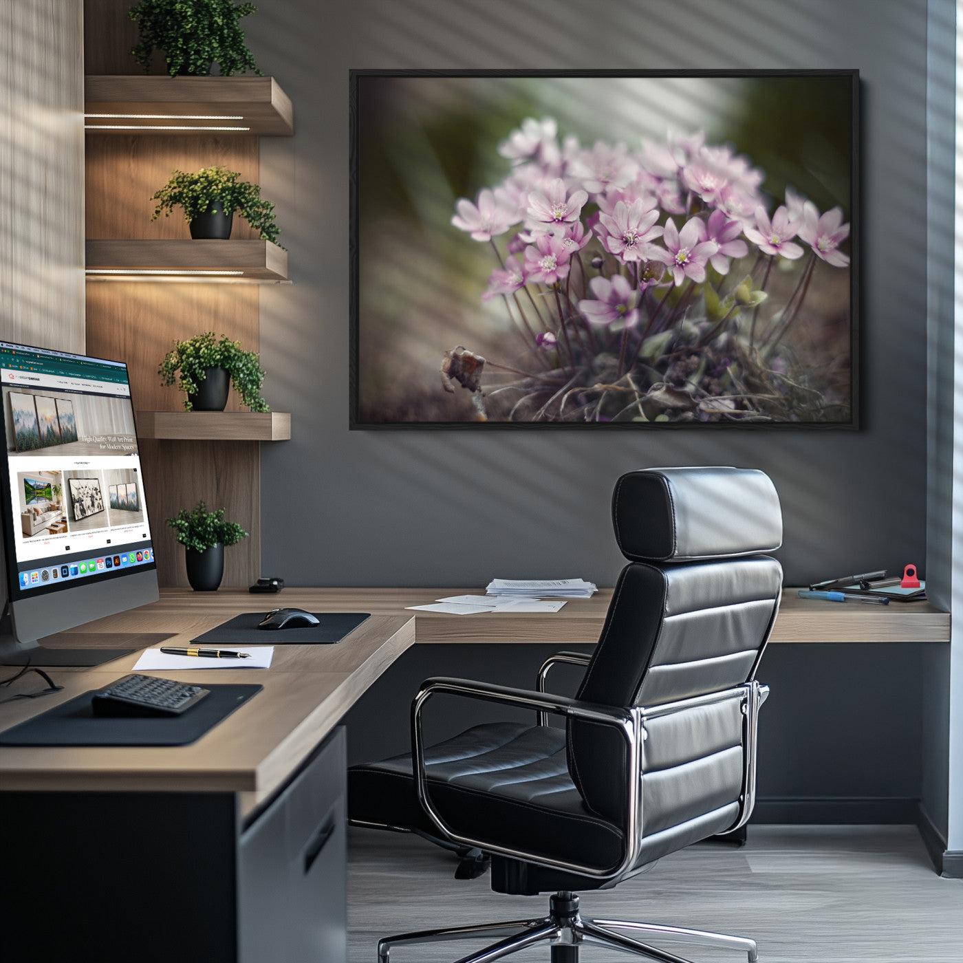Pink Wild Flower Canvas Print