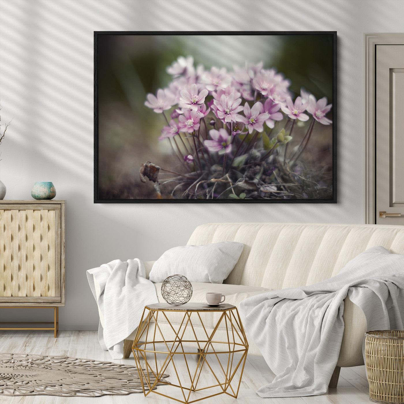 Pink Wild Flower Canvas Print