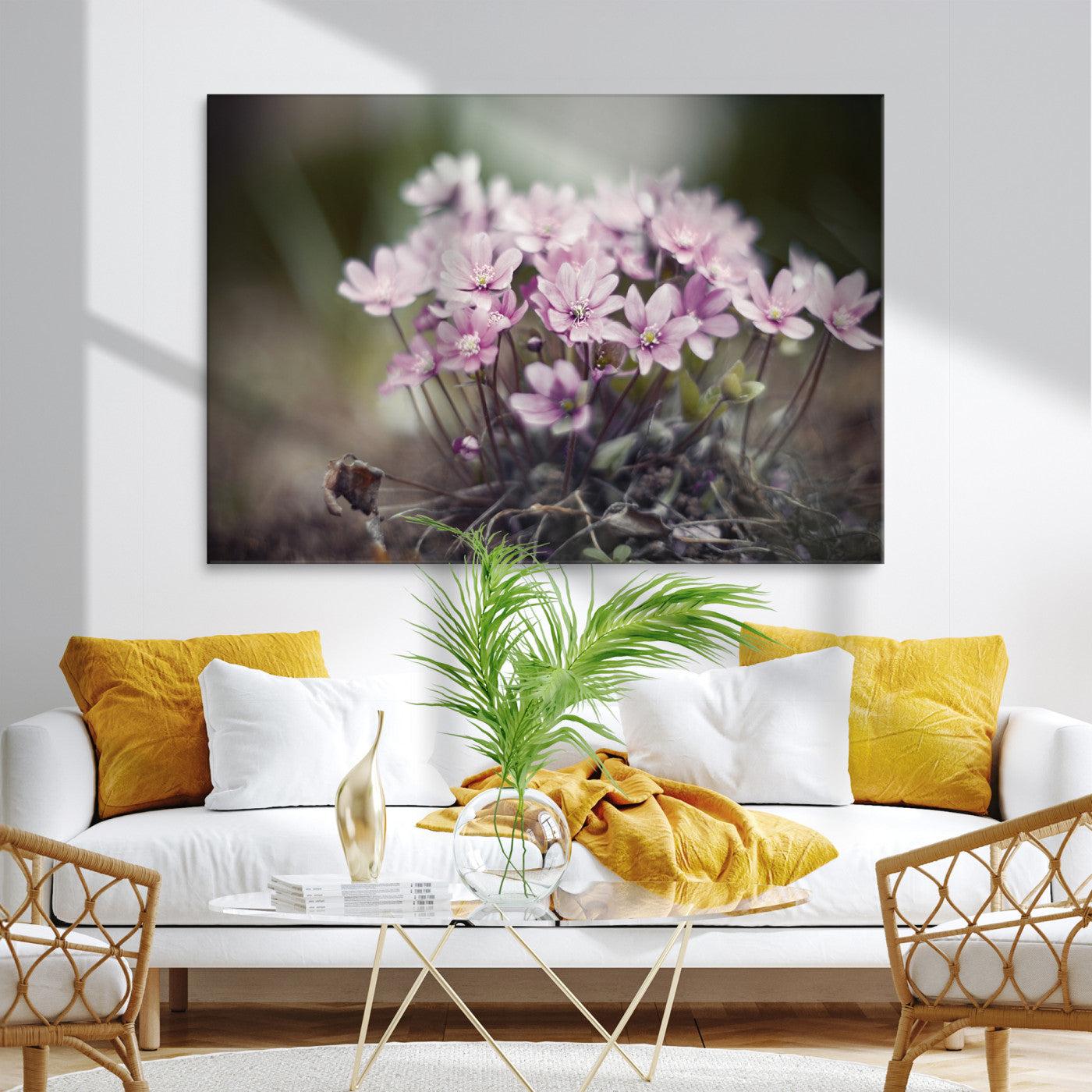 Pink Wild Flower Canvas Print
