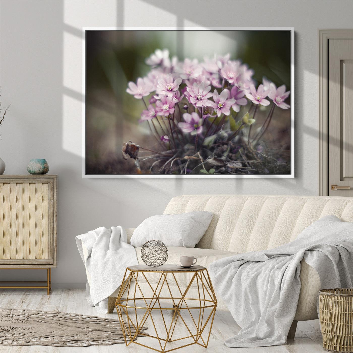 Pink Wild Flower Canvas Print