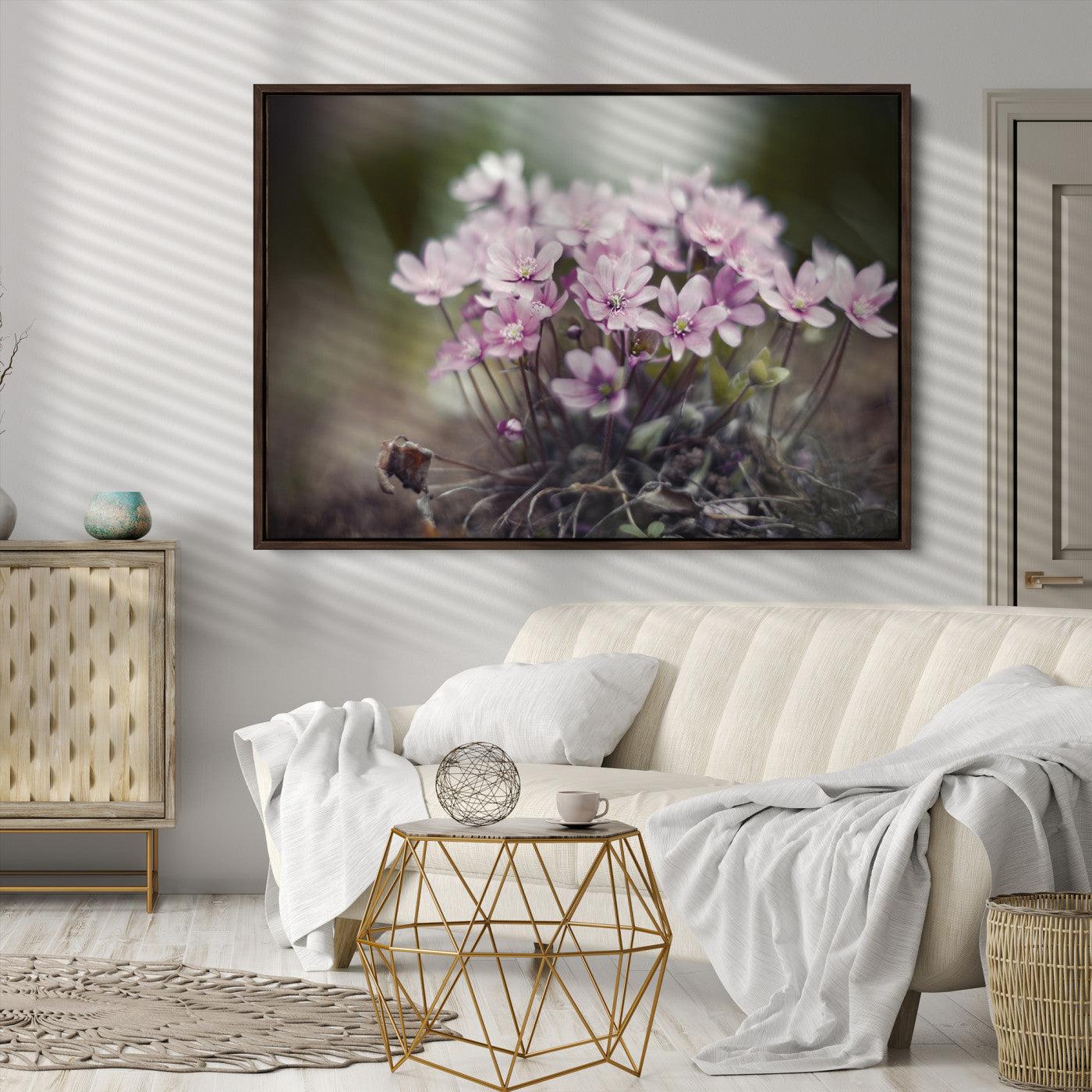 Pink Wild Flower Canvas Print