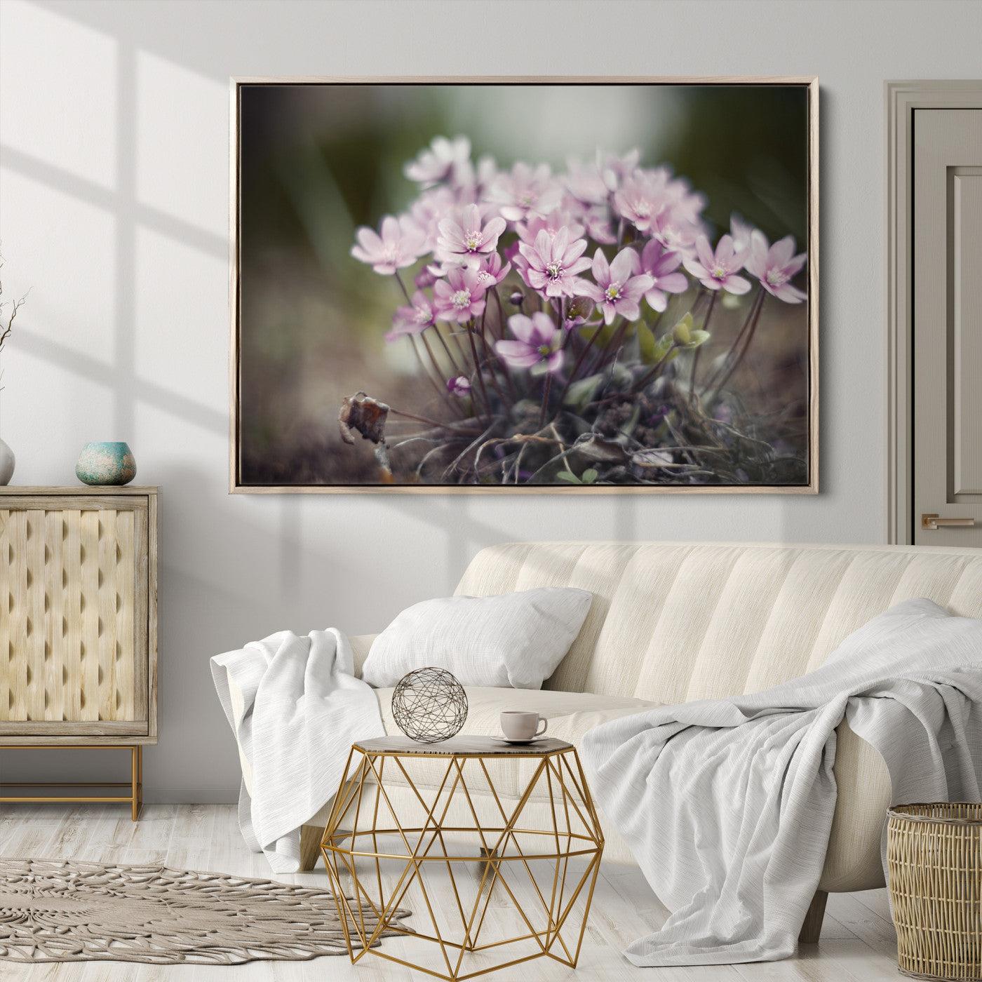 Pink Wild Flower Canvas Print