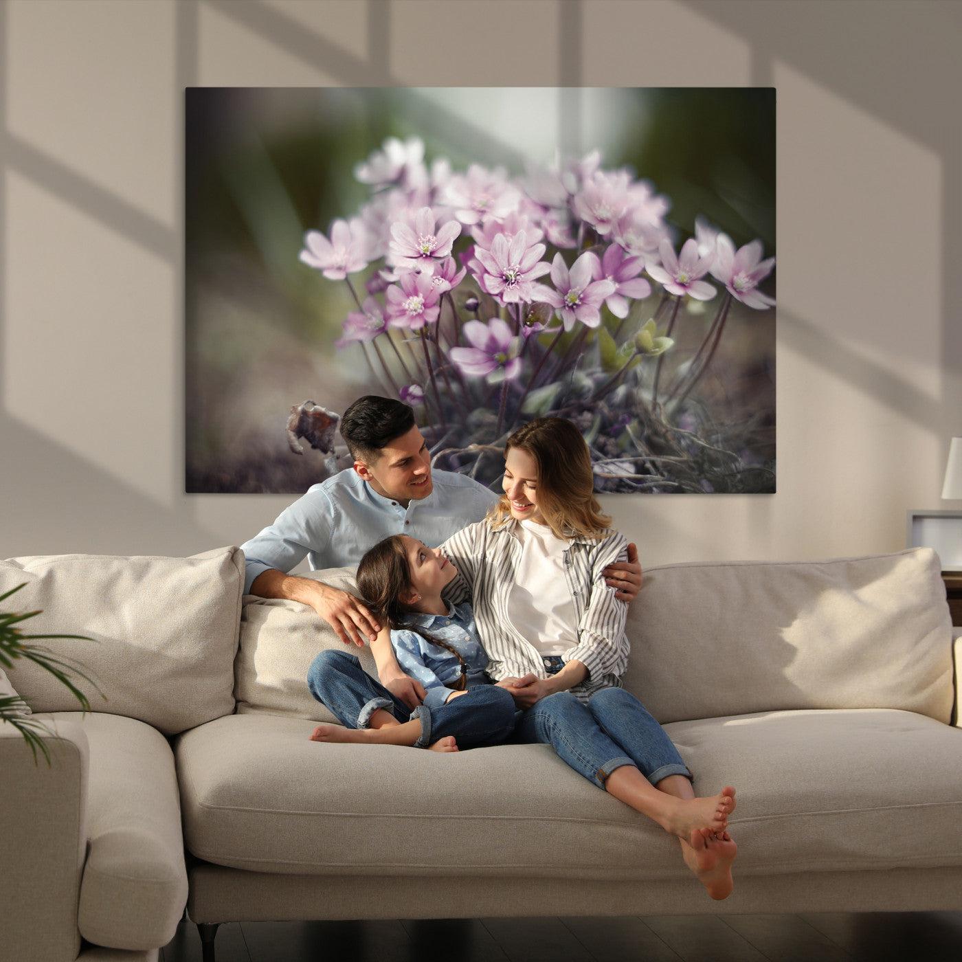 Pink Wild Flower Canvas Print