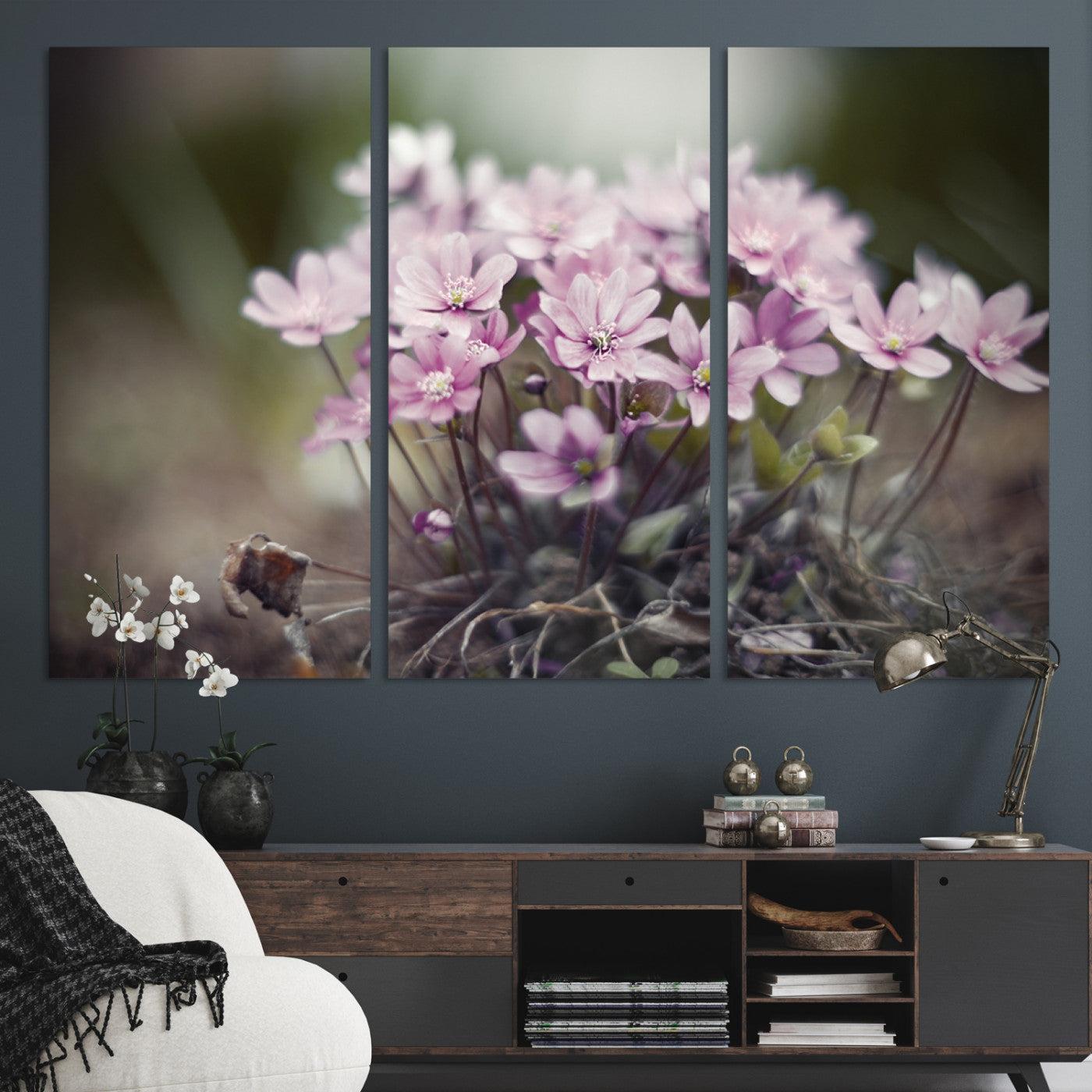 90173-MGV-CV-36X24-Pink Wild Flower Canvas Print