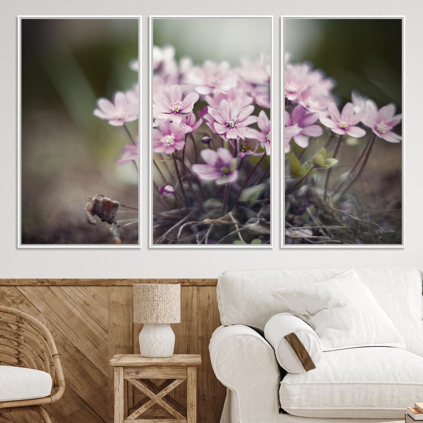 90173-MGV-CV-36X24-Pink Wild Flower Canvas Print