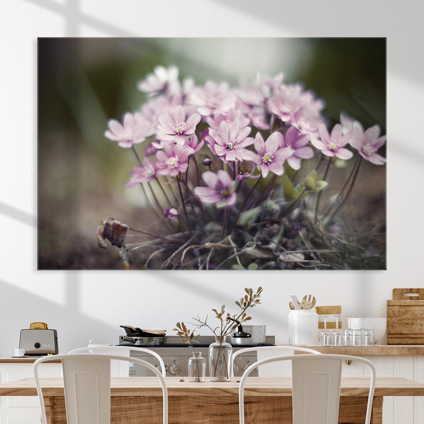 Pink Wild Flower Canvas Print
