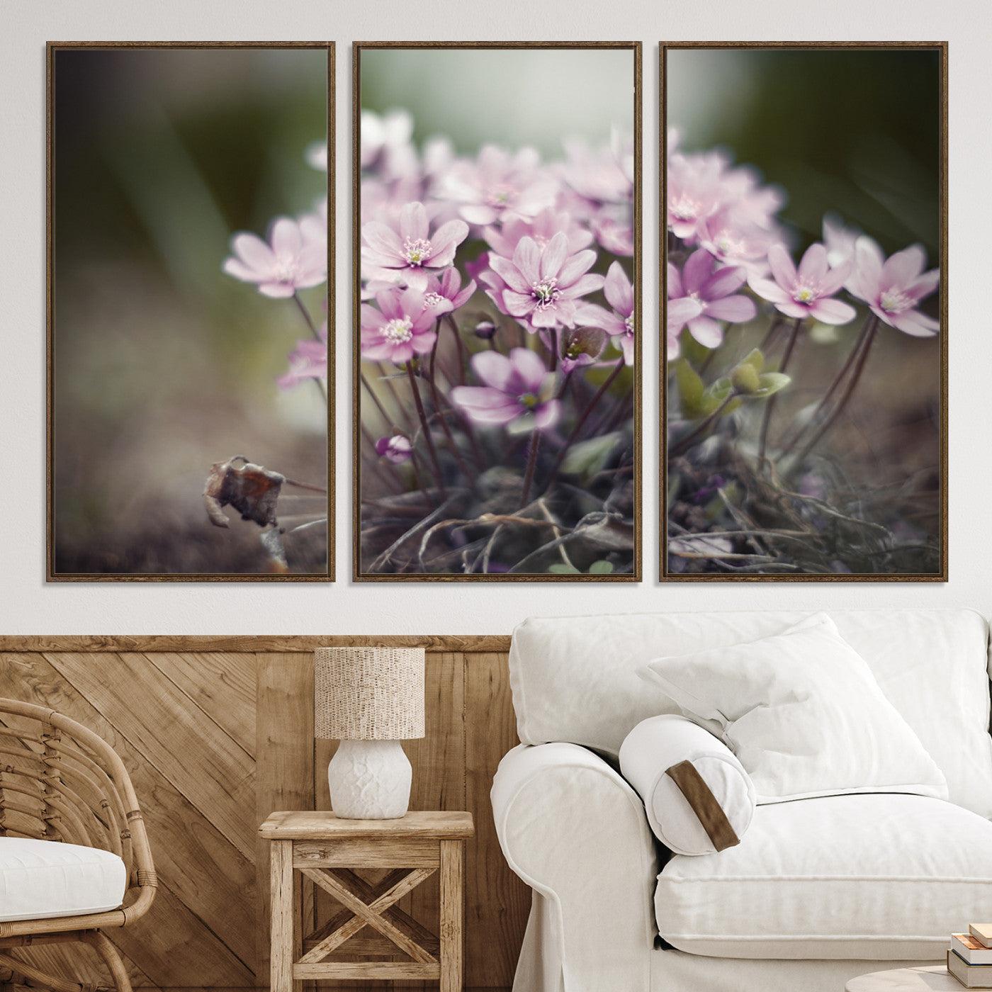 90173-MGV-CV-36X24-Pink Wild Flower Canvas Print