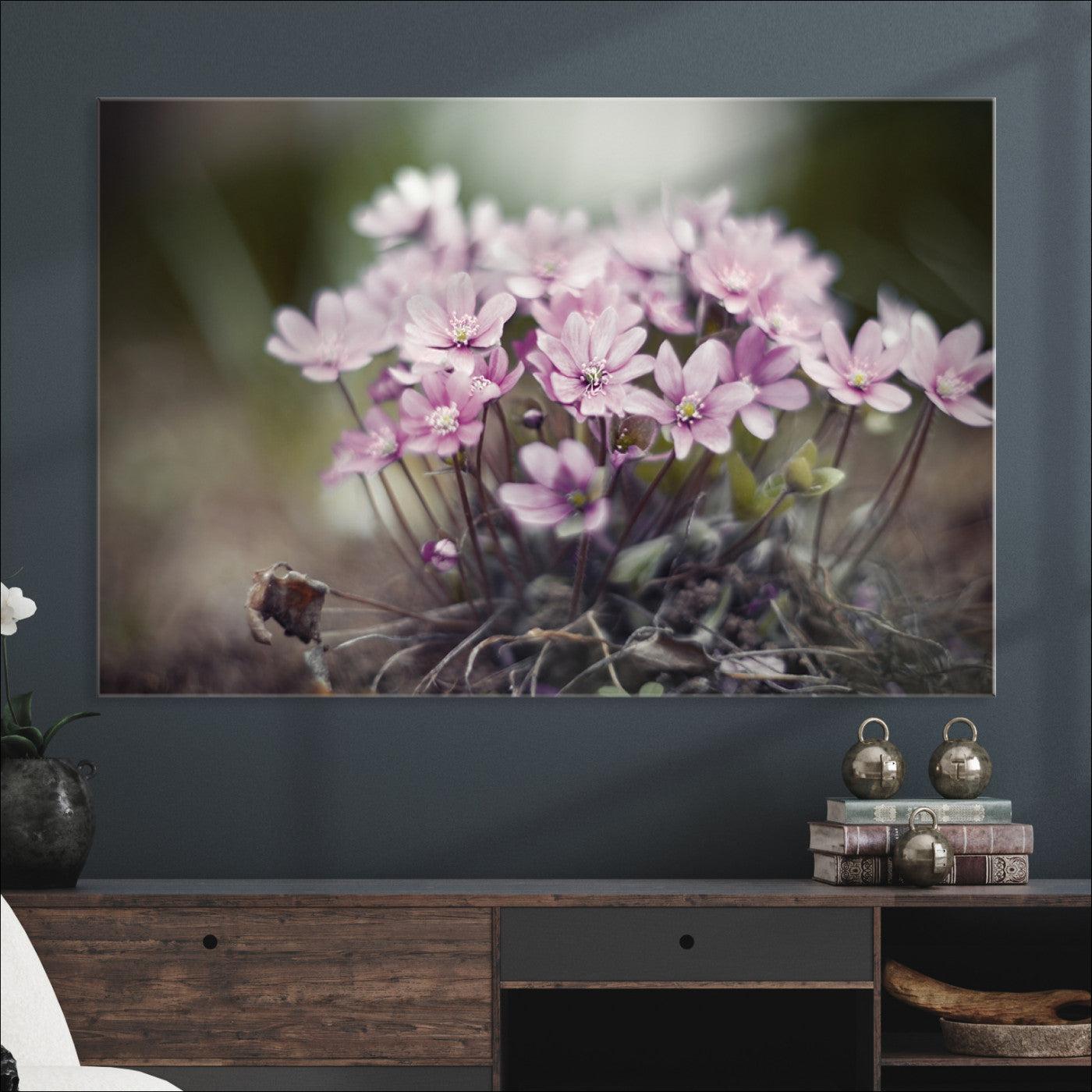 Pink Wild Flower Canvas Print