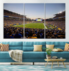 41853-MGV-CV-36X24-Pittsburgh Panthers Football Team Print - Pittsburgh Acrisure Stadium Wall Art Canvas Print