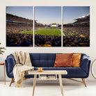 41853-MGV-CV-36X24-Pittsburgh Panthers Football Team Print - Pittsburgh Acrisure Stadium Wall Art Canvas Print