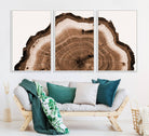 45195-MGV-CV-36X24-Rustic Wood Rings Wall Art | Nature-Inspired Tree Ring Canvas Print | Ready to Hang and Framed for Farmhouse Wall Decor