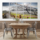 Edit-Images-Sakura Cherry Blossom Pathway Canvas Wall Art – Tranquil Walk Through Blossoming Nature – Ready to Hang