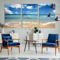 Sea View From the Beach Canvas Print