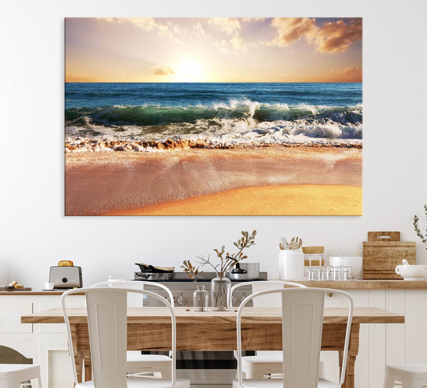 79005-MGV-CV-36X24-Serene Beach Path Canvas Art, Giclee Canvas Print with Gallery Wrap, Coastal Sand Dunes Wall Art Featuring Canon Print Quality
