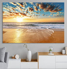 95522-MGV-CV-36X24-Soothing Sunset on Calm Beach
